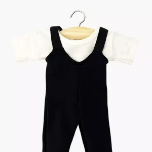 Gordis - Ensemble de danse justaucorps Hugo en lycra noir et t-shirt blanc