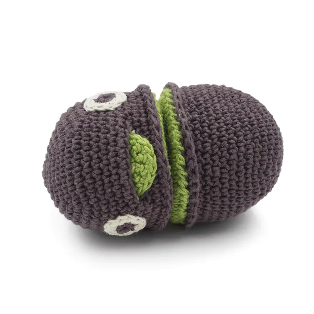 Jouet Apaisant Kiwi en crochet 100% coton bio