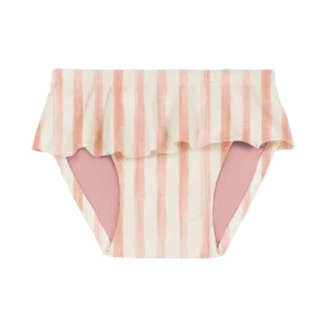 CULOTTE DE BAIN MIMI- RAYURES ROSES