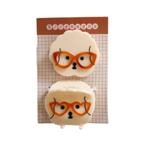 Lot de pince et barrette chien à lunettes