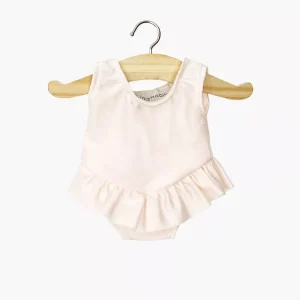 Gordis - Justaucorps à volants Maïa en lycra rose nude