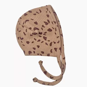 Babies - Béguin en maille galet/cassonade