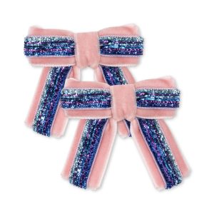 LOT DE 2 PINCES À CHEVEUX AVEC NŒUD EN VELOURS